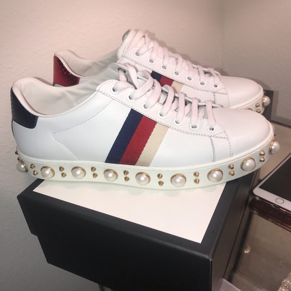 gucci ace sneakers with spikes